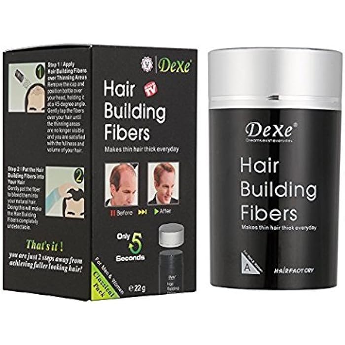Dexe Hair Building Fiber Black 01 - Image 2